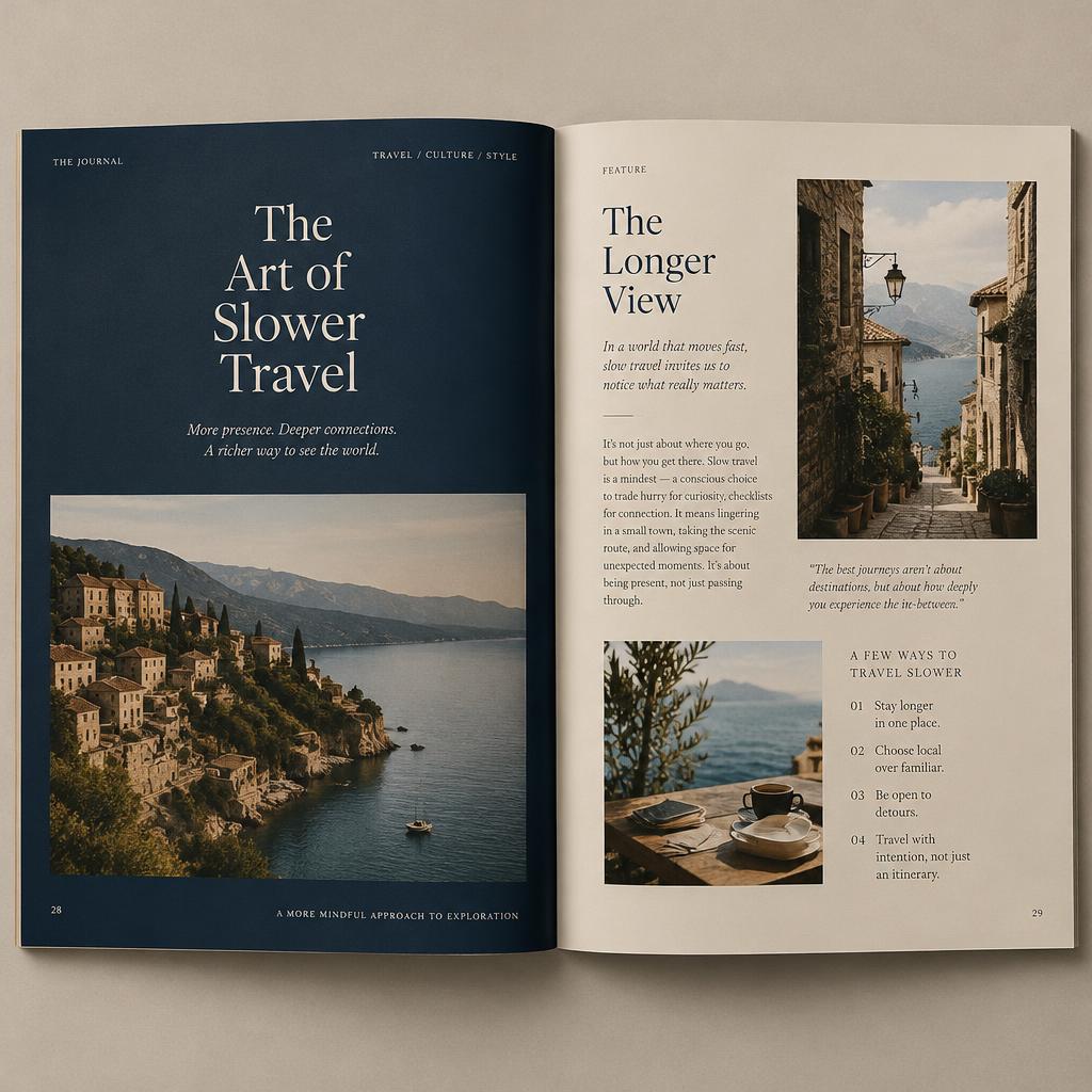 Slow Living — Editorial